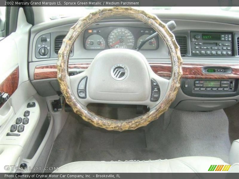 Spruce Green Metallic / Medium Parchment 2002 Mercury Grand Marquis LS