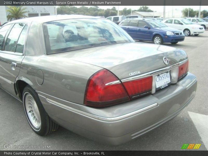 Spruce Green Metallic / Medium Parchment 2002 Mercury Grand Marquis LS