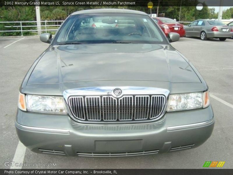 Spruce Green Metallic / Medium Parchment 2002 Mercury Grand Marquis LS