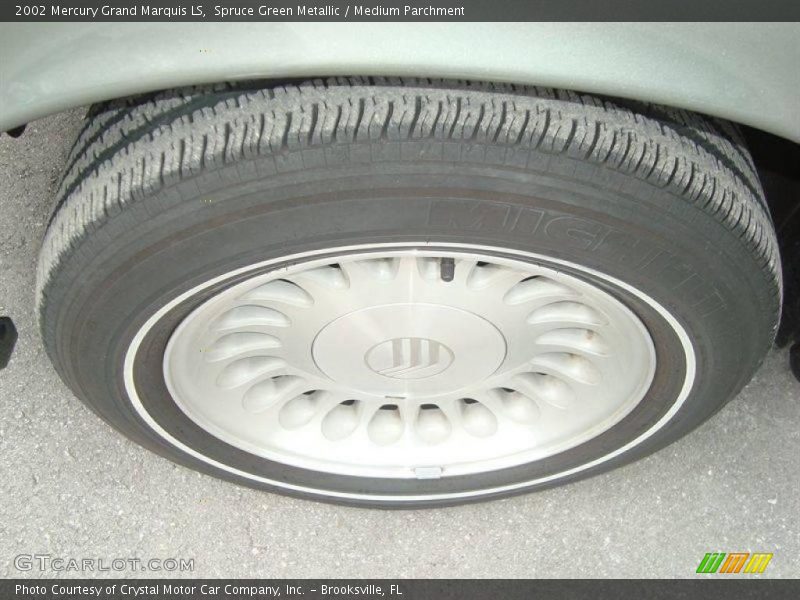 Spruce Green Metallic / Medium Parchment 2002 Mercury Grand Marquis LS