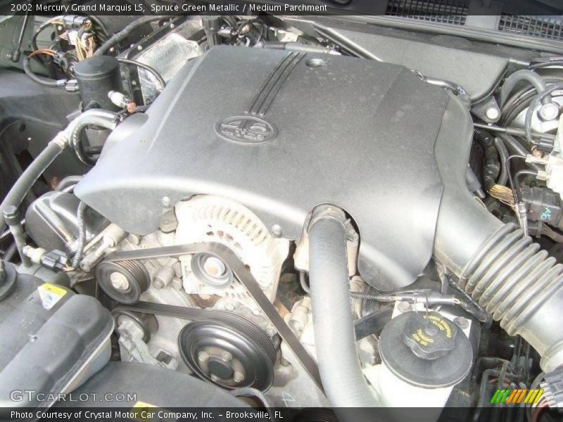 Spruce Green Metallic / Medium Parchment 2002 Mercury Grand Marquis LS