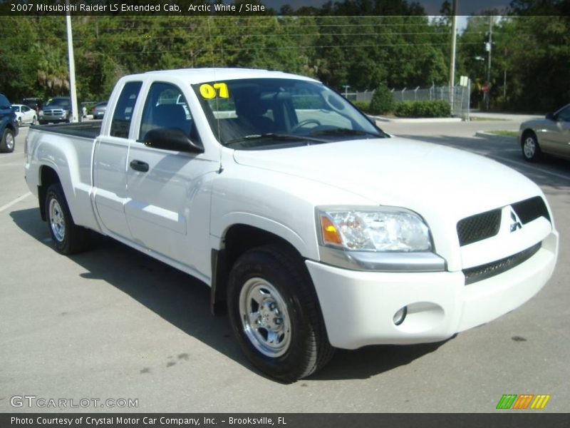Arctic White / Slate 2007 Mitsubishi Raider LS Extended Cab