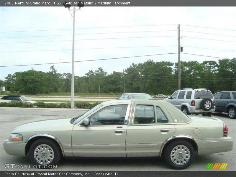 Gold Ash Metallic / Medium Parchment 2003 Mercury Grand Marquis GS