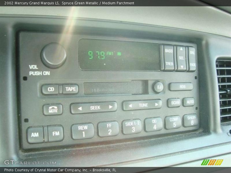 Spruce Green Metallic / Medium Parchment 2002 Mercury Grand Marquis LS