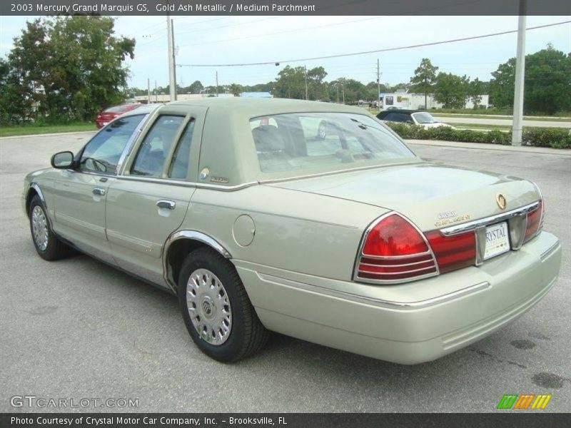 Gold Ash Metallic / Medium Parchment 2003 Mercury Grand Marquis GS
