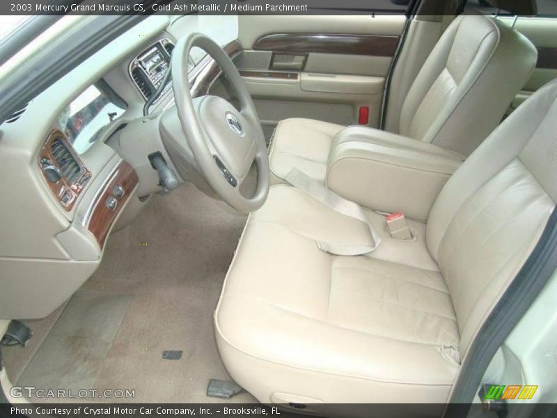 Gold Ash Metallic / Medium Parchment 2003 Mercury Grand Marquis GS