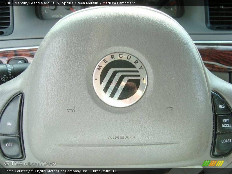 Spruce Green Metallic / Medium Parchment 2002 Mercury Grand Marquis LS