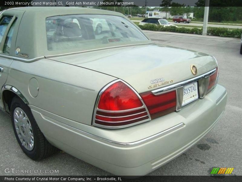 Gold Ash Metallic / Medium Parchment 2003 Mercury Grand Marquis GS