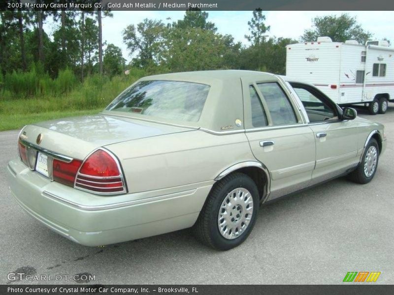 Gold Ash Metallic / Medium Parchment 2003 Mercury Grand Marquis GS