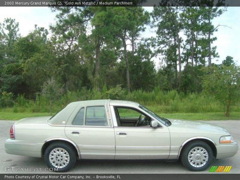 Gold Ash Metallic / Medium Parchment 2003 Mercury Grand Marquis GS