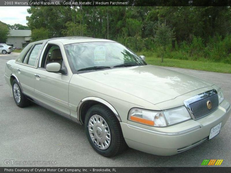 Gold Ash Metallic / Medium Parchment 2003 Mercury Grand Marquis GS