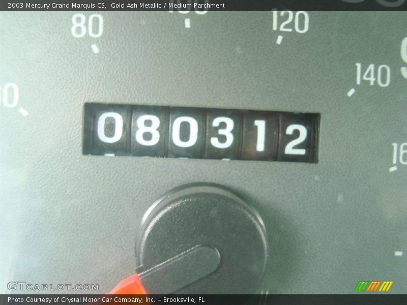 Gold Ash Metallic / Medium Parchment 2003 Mercury Grand Marquis GS