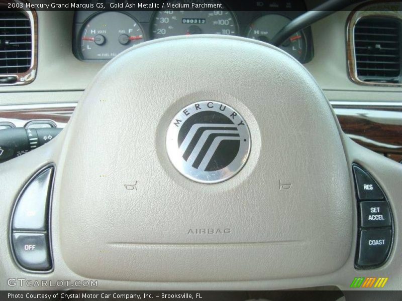 Gold Ash Metallic / Medium Parchment 2003 Mercury Grand Marquis GS