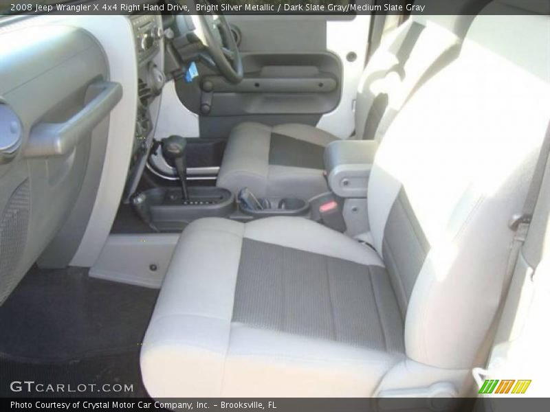 Bright Silver Metallic / Dark Slate Gray/Medium Slate Gray 2008 Jeep Wrangler X 4x4 Right Hand Drive