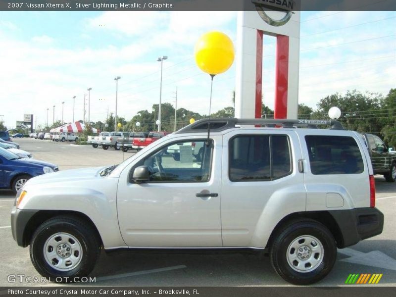 Silver Lightning Metallic / Graphite 2007 Nissan Xterra X