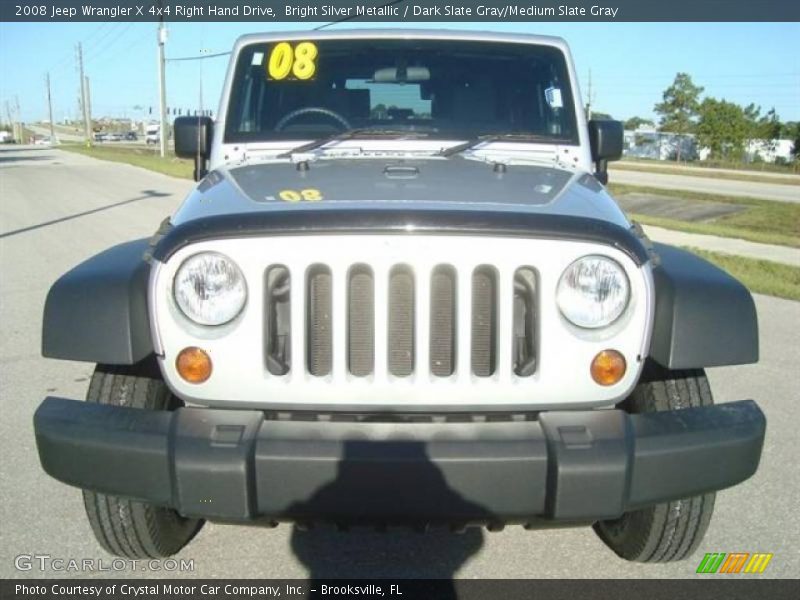 Bright Silver Metallic / Dark Slate Gray/Medium Slate Gray 2008 Jeep Wrangler X 4x4 Right Hand Drive