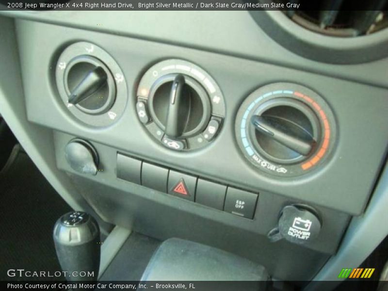 Bright Silver Metallic / Dark Slate Gray/Medium Slate Gray 2008 Jeep Wrangler X 4x4 Right Hand Drive