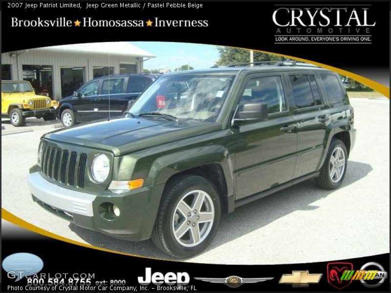Jeep Green Metallic / Pastel Pebble Beige 2007 Jeep Patriot Limited