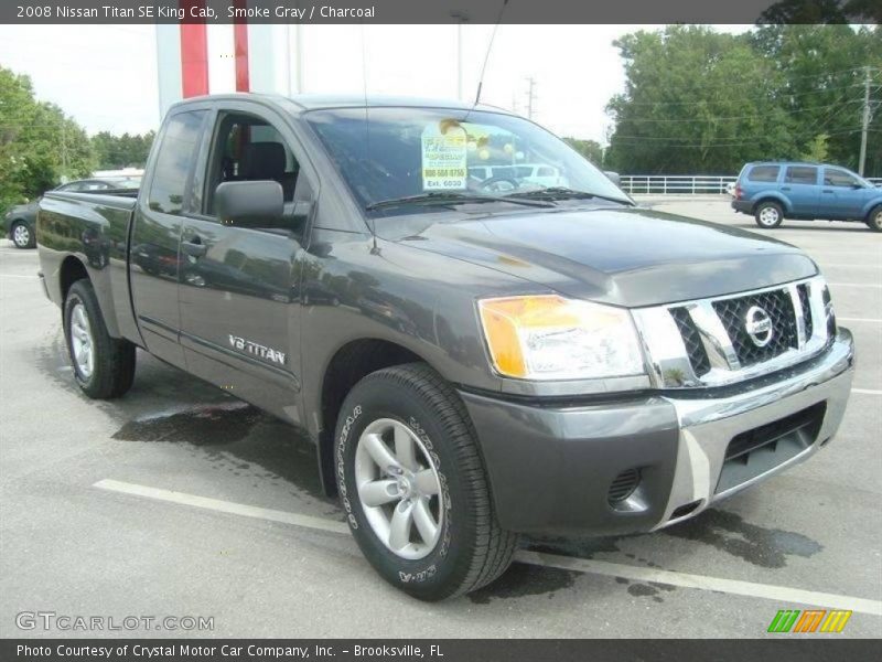 Smoke Gray / Charcoal 2008 Nissan Titan SE King Cab