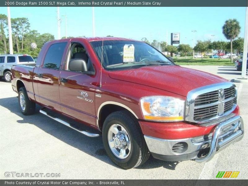 Inferno Red Crystal Pearl / Medium Slate Gray 2006 Dodge Ram 1500 SLT Mega Cab