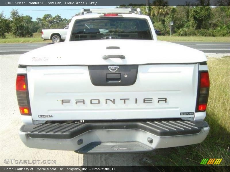 Cloud White / Gray 2002 Nissan Frontier SE Crew Cab