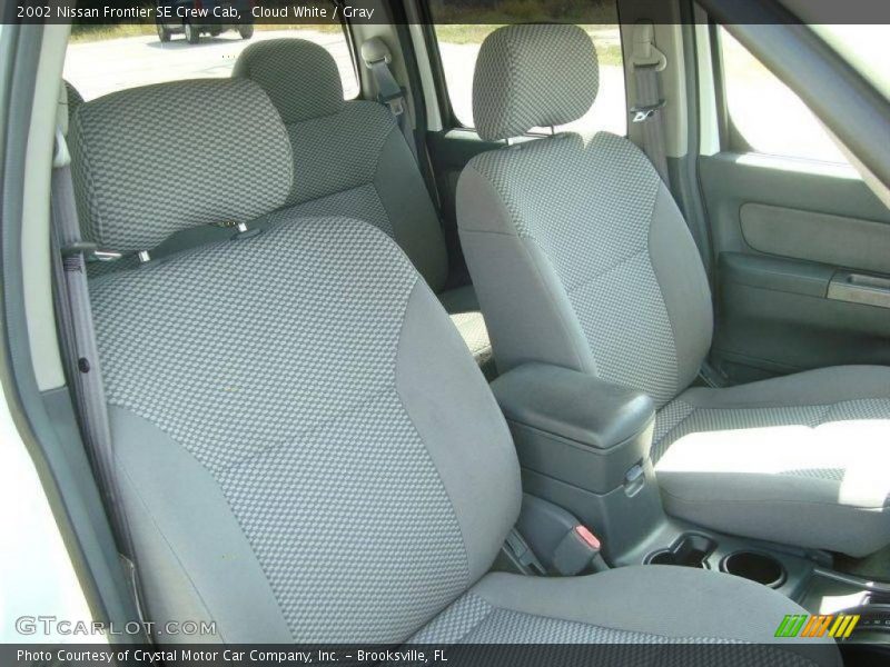Cloud White / Gray 2002 Nissan Frontier SE Crew Cab