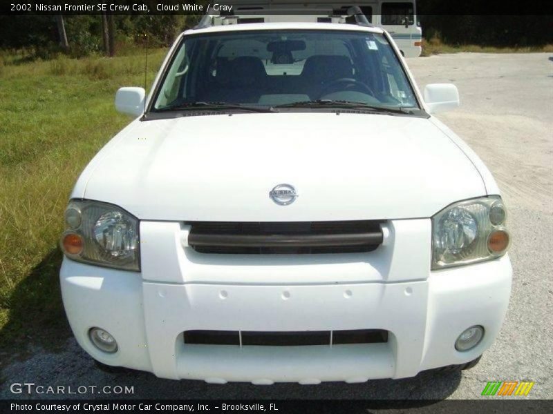 Cloud White / Gray 2002 Nissan Frontier SE Crew Cab