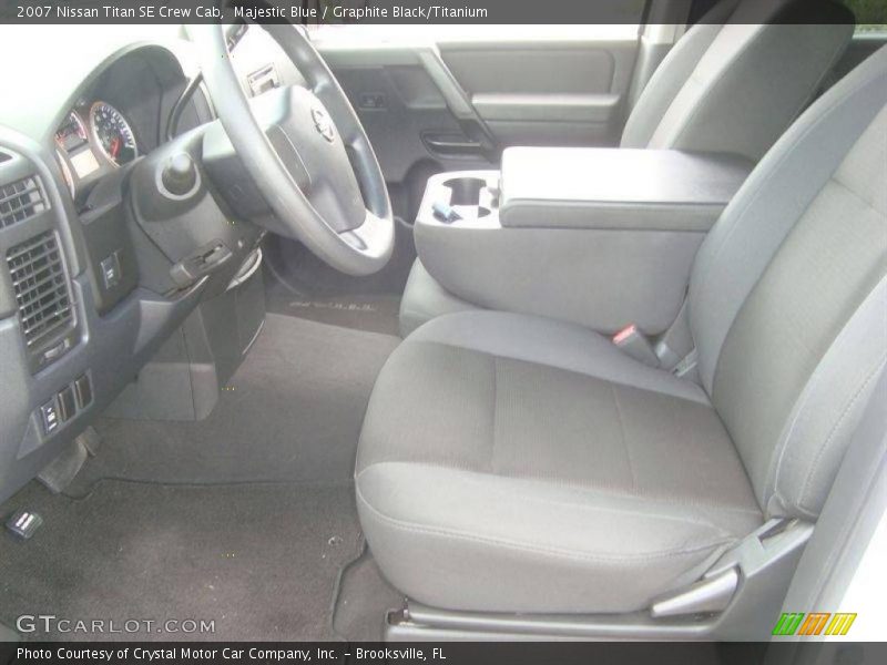 Majestic Blue / Graphite Black/Titanium 2007 Nissan Titan SE Crew Cab