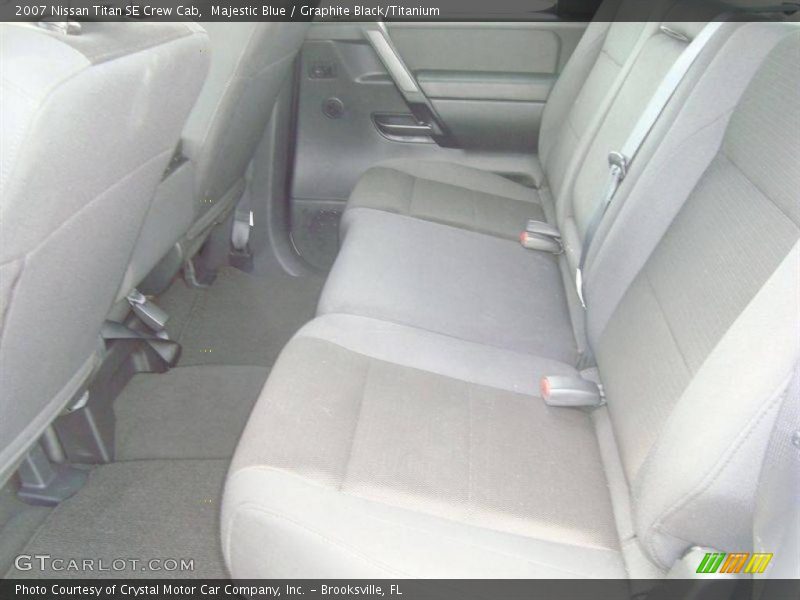 Majestic Blue / Graphite Black/Titanium 2007 Nissan Titan SE Crew Cab