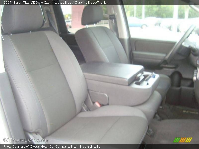 Majestic Blue / Graphite Black/Titanium 2007 Nissan Titan SE Crew Cab