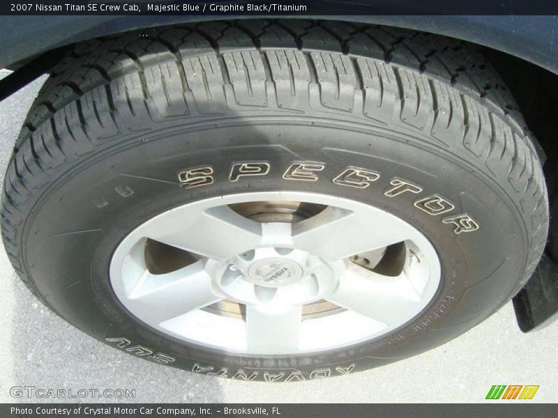 Majestic Blue / Graphite Black/Titanium 2007 Nissan Titan SE Crew Cab