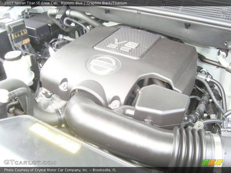 Majestic Blue / Graphite Black/Titanium 2007 Nissan Titan SE Crew Cab