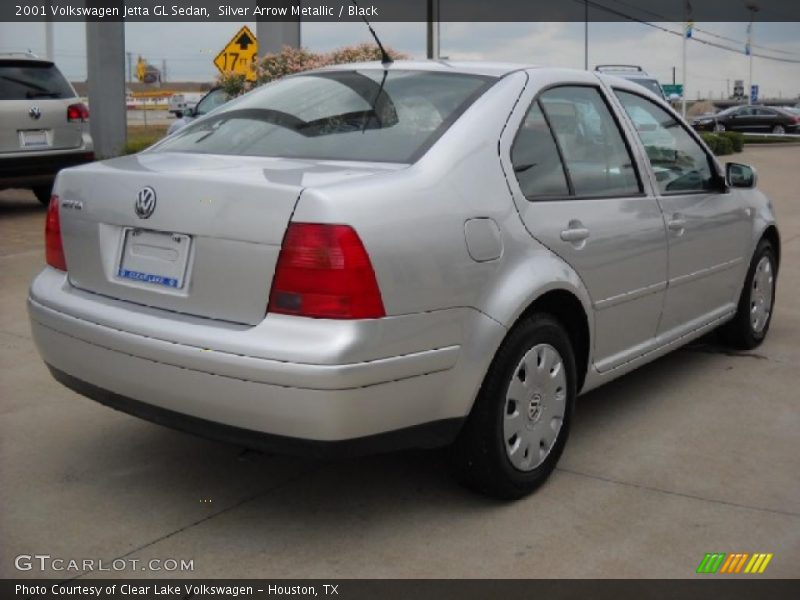 Silver Arrow Metallic / Black 2001 Volkswagen Jetta GL Sedan