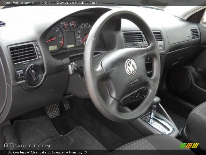 Silver Arrow Metallic / Black 2001 Volkswagen Jetta GL Sedan