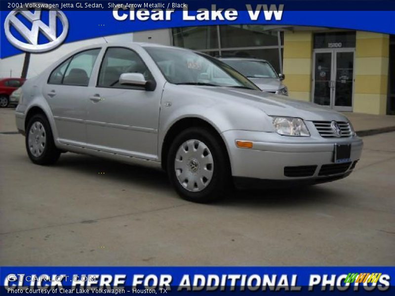 Silver Arrow Metallic / Black 2001 Volkswagen Jetta GL Sedan