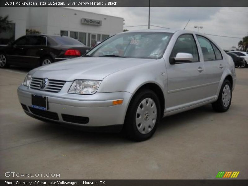 Silver Arrow Metallic / Black 2001 Volkswagen Jetta GL Sedan