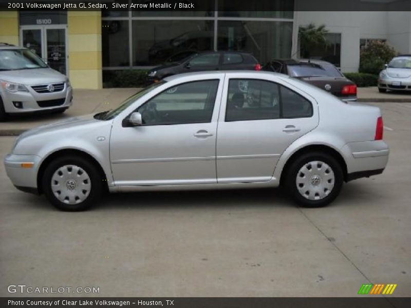 Silver Arrow Metallic / Black 2001 Volkswagen Jetta GL Sedan