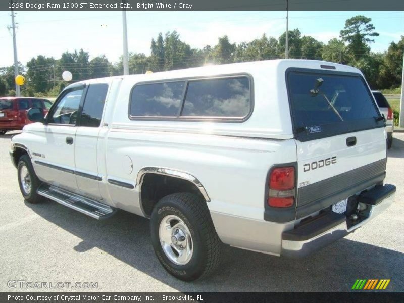 Bright White / Gray 1998 Dodge Ram 1500 ST Extended Cab