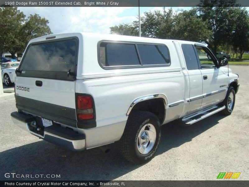 Bright White / Gray 1998 Dodge Ram 1500 ST Extended Cab