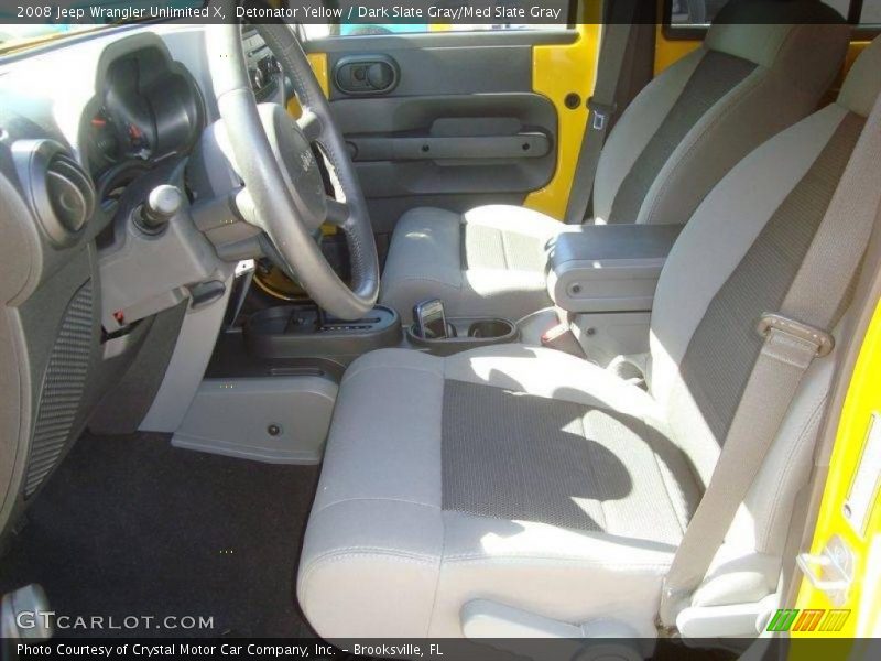 Detonator Yellow / Dark Slate Gray/Med Slate Gray 2008 Jeep Wrangler Unlimited X