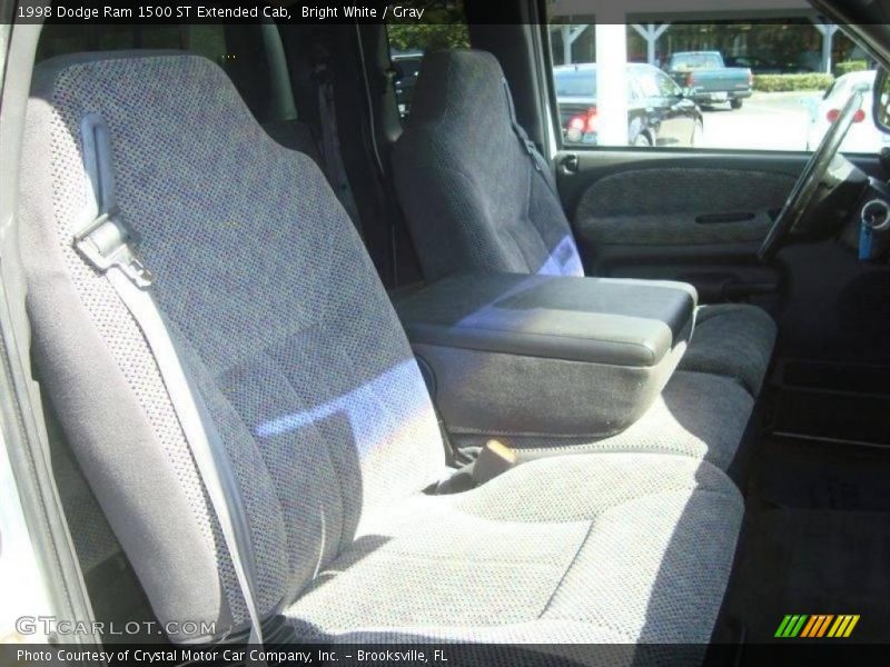 Bright White / Gray 1998 Dodge Ram 1500 ST Extended Cab