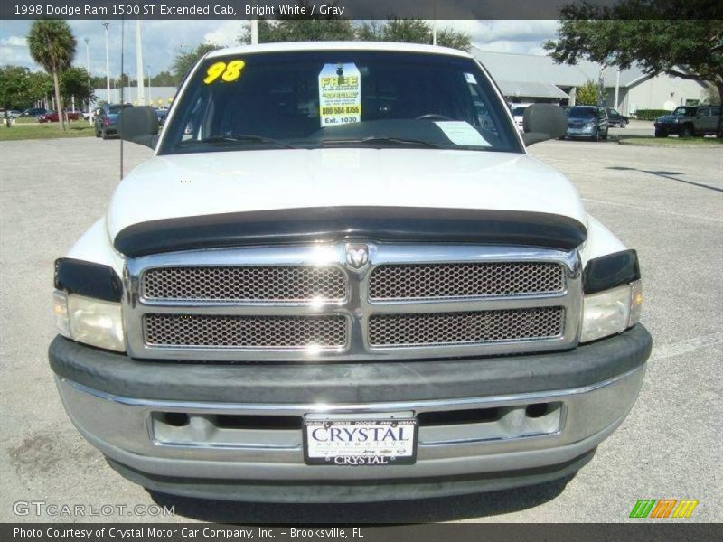 Bright White / Gray 1998 Dodge Ram 1500 ST Extended Cab