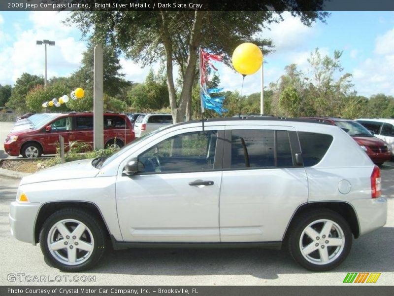 Bright Silver Metallic / Dark Slate Gray 2008 Jeep Compass Limited