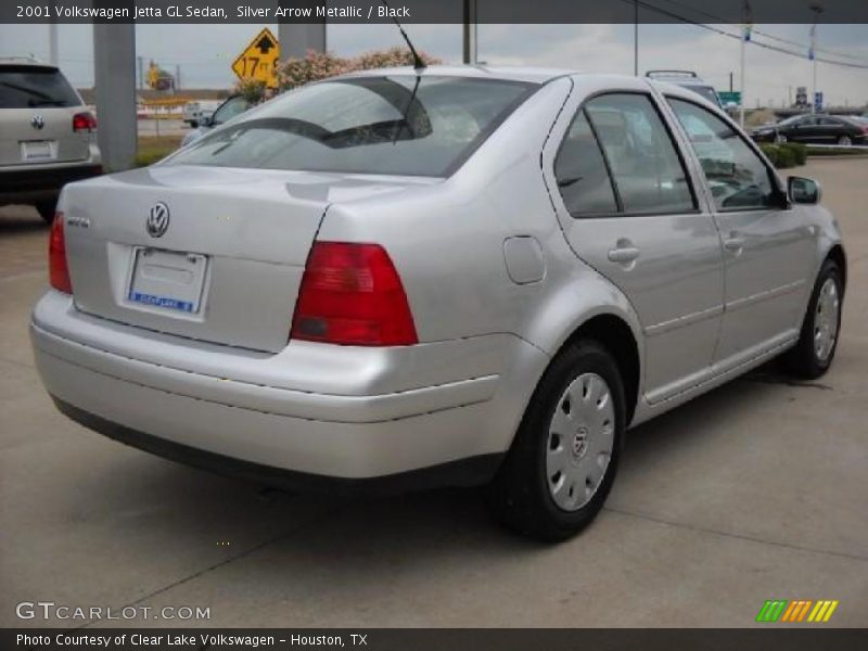 Silver Arrow Metallic / Black 2001 Volkswagen Jetta GL Sedan