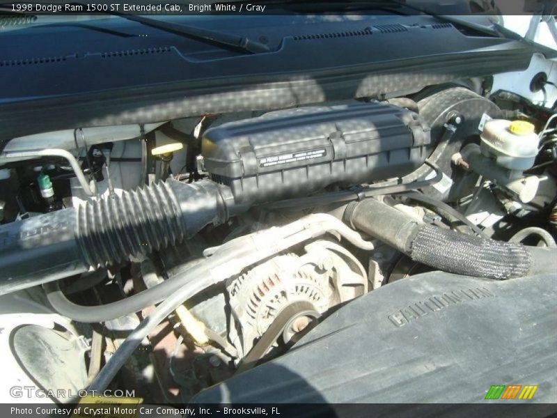Bright White / Gray 1998 Dodge Ram 1500 ST Extended Cab