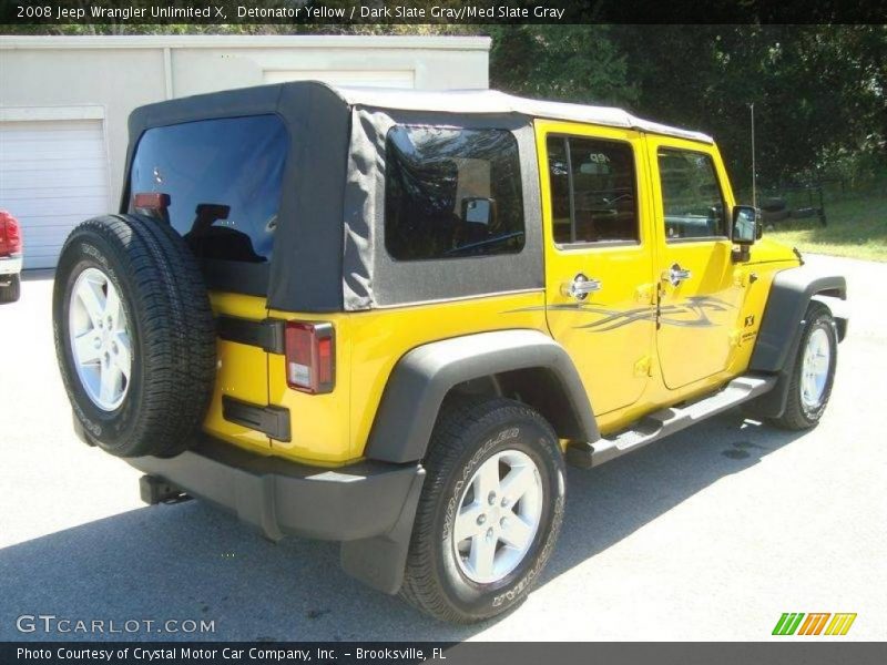 Detonator Yellow / Dark Slate Gray/Med Slate Gray 2008 Jeep Wrangler Unlimited X