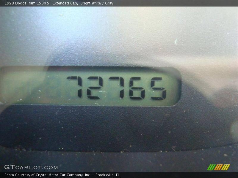 Bright White / Gray 1998 Dodge Ram 1500 ST Extended Cab