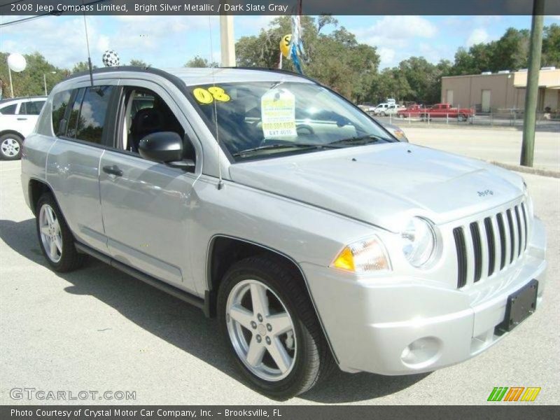 Bright Silver Metallic / Dark Slate Gray 2008 Jeep Compass Limited