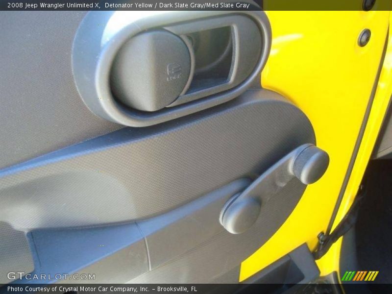 Detonator Yellow / Dark Slate Gray/Med Slate Gray 2008 Jeep Wrangler Unlimited X