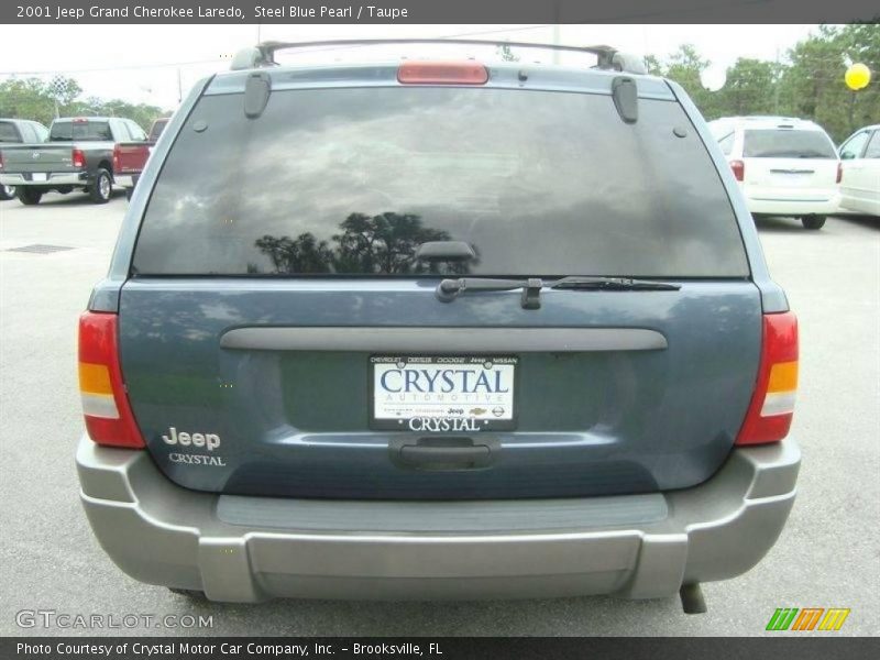 Steel Blue Pearl / Taupe 2001 Jeep Grand Cherokee Laredo